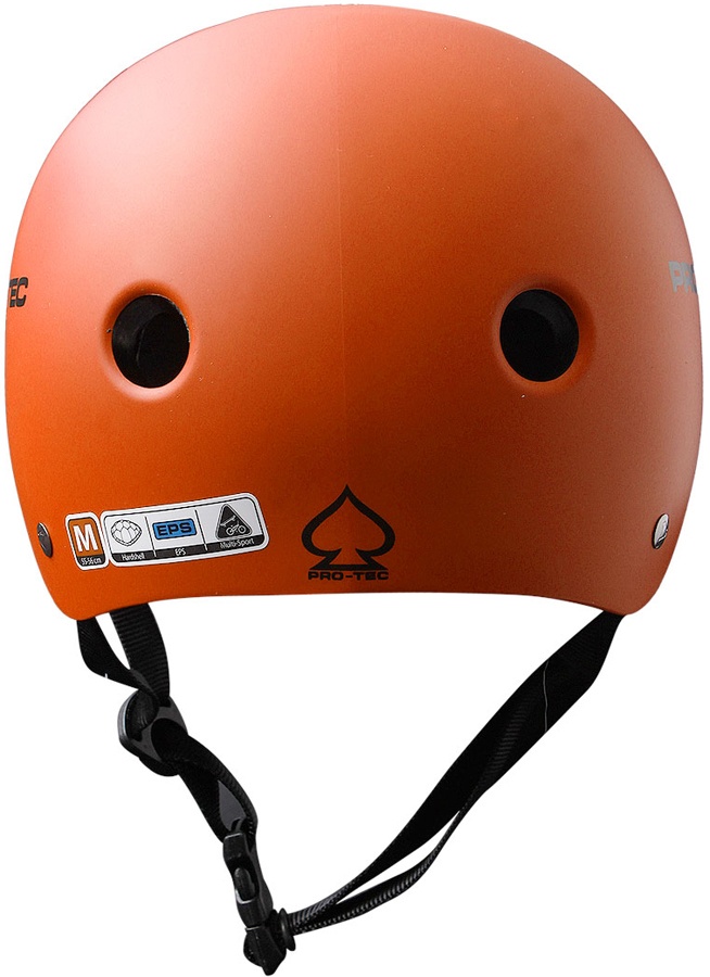 Protec Classic Skateboard Helmet, Large, Matte Orange